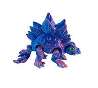 3D Printed Articulated Dinosaur, Stegosaurus Dinosaur Skeletons Toy, Mystery Crystal Dragon Animals Desk Collectible Sculpture for Dino Lovers Kids Adults Fidget Sensory Toys