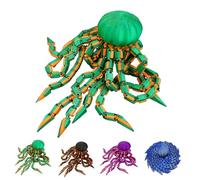 3D Printed Articulated Jellyfish Fidget, 3D Printed Jellyfish Articulated Flexible Decompression Toys, for ADHD & Stress Relief, Creative Design Great for Offices & Living Spaces (C)
