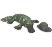 3D Printed Articulated Platypus - Flexible Jointed Animal Model for Adults & Collectors, Safe PLA Material, Home Decor, Unique Gift Idea, Adults Fidget Toys for Autism ADHD (Green & Brown, M)