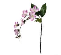 3D Printed Artificial Weeping Jasmine Floral Piece for Outdoor Patio Landscaping Indoor Shelf Display and Event Decoration (Pink)