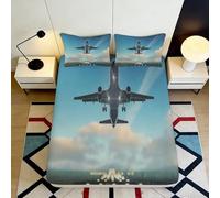 3D Printed Artistic DNA Fitted Sheet Microfiber Deep Pocket Non-Slip Bedroom Bedding Artistic DNA Mattress Fitted Cover Washable 200x200x25cm