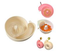 3D Printed Automatic Vegetable and Fruit Washer, Berries Wash Bowl, Cute Snail-Shaped Automatic Fruit Washing Bowl with Strainer, Fruits Cleaning Spinner Machine Cleaner Drain Basket