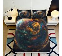 3D Printed Autumn Hound Fitted Sheet Microfiber Soft Washable Doberman Bed Cover for Bedroom Dorm Home Decor Protection 90x200x25cm