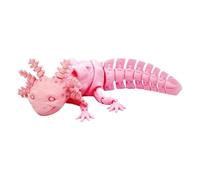 3D Printed Axolotl Toy Articulated Mechanical Axolotl Figurine Gifts (Pink) (I)