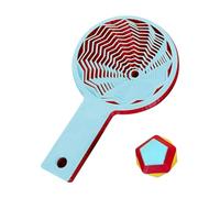 3D-Printed Ball-Throwing Toy for Fidget Star , Dual Motion Desk Toy,Honeycomb Whirling Spiral Design， ADHD Focus Tool for Office & Home (Model 2)