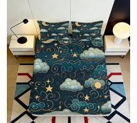 3D Printed Bamboo Leaf Fitted Sheet Microfiber Bedroom Decor Soft Non Slip Palm Shadow Bed Cover for Home Dorm Guest Room 90x200x25cm