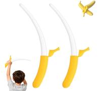 3D Printed Banana Sword, Plastic Extendable Banana Wand, Retractable Banana Shaped Stretchable Toy, Holiday Role-Playing Prop Sword Toy, for Party Play and Fun Novelty Scenes (2Pcs-C) (2pcs-a)