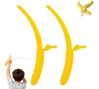 3D Printed Banana Sword, Plastic Extendable Banana Wand, Retractable Banana Shaped Stretchable Toy, Holiday Role-Playing Prop Sword Toy, for Party Play and Fun Novelty Scenes (2Pcs-C) (2pcs-b)
