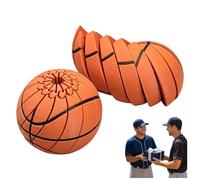3D Printed Baseball Fidget Ball Toy - Stress Relief Sensory Desk Gadget for Kids, Teens & Adults | Twist and Turn Fidget Spinner for Anxiety, ADHD, Autism | Great for Sports Lover Gifts (Basketball)
