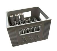 3D Printed Battery Organiser Stackable for 2A 3A Batteries Featuring Large Storage Capacity Battery Box Holder