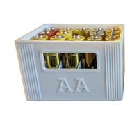3D Printed Battery Organiser Stackable for 2A 3A Batteries Featuring Large Storage Capacity Battery Box Holder