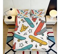 3D Printed Bichon Pink Cute Fitted Sheet Microfiber Soft Bedroom Decor Anti-Slip Machine Wash Bed Cover for Home Guest Room 90x200x25cm