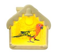 3D Printed Bird Nest, LED Light Hideaway Cage, 8x6 Inches Interactive Bird Tent with Interior and Build, Soft Nesting Shed for Parakeets Budgies Macaws Cockatiels Finch Lovebirds Breeding