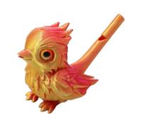 3D Printed Bird Whistle Toy, Water-Activated Realistic Bird Call Instrument for Kids, Breath Training Sensory Toy, Portable Outdoor Nature Gift, 5cm PLA Multi-color C