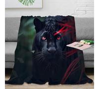 3D Printed Black panther Bed Blanket Microfiber Ultra Soft Warm Bedding mystical forest creature Soft Throw Wrinkle Resistant Non Pilling for Young Adults Renters Office Workers 70×80inch(180x200cm)