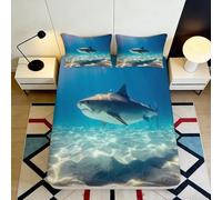 3D Printed Black White Leaf Pattern Fitted Sheet Microfiber Deep Pocket Non-Slip Bedding, Botanical Mattress Fitted Cover for Bedroom Adults Single（100x190cm）