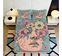 3D Printed Blue Butterfly Fitted Sheet Microfiber Deep Pocket Non-Slip Bedding Set Blue Butterfly Mattress Fitted Cover for Bedroom Single（90x200cm）