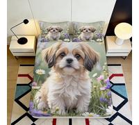 3D Printed Blue Ginkgo Leaf Fitted Sheet Microfiber Deep Pocket Non-Slip Bedroom Bedding Blue Ginkgo Leaf Mattress Fitted Cover Single（100x190cm）