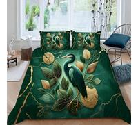 3D Printed Blue Heron Duvet Cover Set King size,Soft Microfiber Hypoallergenic Affordable Luxury Bedding Set with Pillowcase, Quilt Cover with Zipper for Kids, Teens, Adults2e71