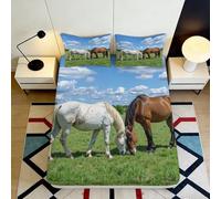 3D Printed Blue Marble Fitted Sheet Microfiber Non-Slip Deep Pocket Bedroom Bedding Blue Marble Mattress Fitted Cover Washable Small Double（120x200cm）