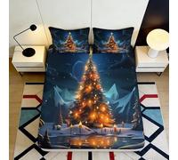 3D Printed Blue Ocean Wave Fitted Sheet Microfiber Soft Breathable Coral Reef Bed Cover for Bedroom Dorm Decor Mattress Protection 90x200x25cm