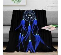 3D Printed Boho Dreamcatcher Blanket Microfiber Soft Throw Blanket Home Decor Cozy for Sofa Bedroom 40x50(100x130cm)