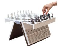 3D Printed Book Board Games, Book Design 3D Board Chess Game, Portable And Foldable Fun Strategy Games For Adults Kids Boys Girls