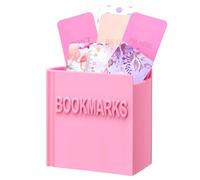 3D Printed Book Shaped Bookmark Holder Bookish Gifts Gift Bookish Accessory Office Desk Supplies Funny Bookmark Accessories End of Year Gift for Teacher(Pink)
