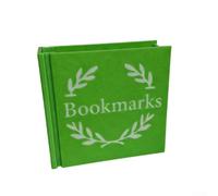 3D Printed Bookmark Holder and Desktop Organizer, Multi-Functional Pen Storage for Home Office Desk Decor, Space-Saving Bookshelf Accessory(Green)