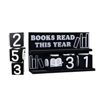 3D Printed Books Read This Year Tracker - Book Counter Sign for Reading Goal Display | Track Up to 999 Books - Reading Challenge Gift for Readers, Teachers & Library Lovers
