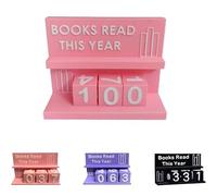 3D Printed Books Read This Year Tracker Bookshelf Decor Book Read This Year Counter Book Counter Sign for Reading Goal Display Modern ReadingCounter Up to 999 Books Reading Challenge Gift for Readers
