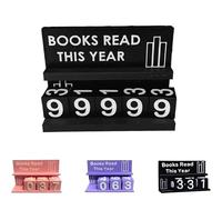 3D Printed Books Read This Year Tracker Bookshelf Decor Book Read This Year Counter Book Counter Sign for Reading Goal Display Modern ReadingCounter Up to 999 Books Reading Challenge Gift for Readers