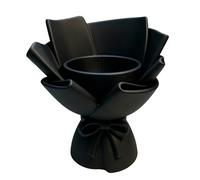 3D Printed Bouquet Pen Holder with Butterfly Bow Decoration for Desk Organizers and Plant Pots Multicolor Option Flower Container Pen Cup