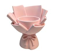3D Printed Bouquet Pen Holder with Butterfly Bow Decoration for Desk Organizers and Plant Pots Multicolor Option Flower Container Pen Cup