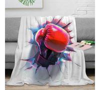 3D Printed Boxing glove punch Thermal Blanket Microfiber Warm Thermal Bedding Soft Dynamic sports art Nap Blanket Lightweight for Office Workers Students Teens Young Adults 80×90inch(200x230cm)