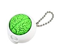 3D Printed Brain Skull Pendant Clicker Portable