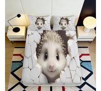 3D Printed Broken Wall Angel Fitted Sheet Microfiber Non-Slip Deep Pocket Broken Wall Angel Mattress Fitted Cover Soft for Bedroom 90x200x25cm