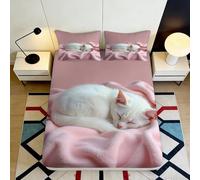 3D Printed Bulldog Design Fitted Sheet Microfiber Non-Slip Deep Pocket Bedroom Bedding Bulldog Mattress Fitted Cover Washable Home Use 160x200x25cm