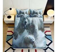 3D Printed Bulldog Floral Fitted Sheet Microfiber Deep Pocket Elastic Hem Bedroom Bedding Floral Mattress Fitted Cover 180x200x25cm