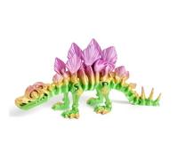 3D Printed Candy Colorful Stegosaurus Collectible Figurines Decoration Green with Large Eyes Fish Tank Ornament