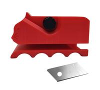 3D Printed Cardboard Cutter for Cat Scratchers,DIY Handheld Cutting Tool for Making Cat Scratching Boards & Beds, Cardboard Recycling Foldable Tool for Cat Lovers 30cm (Red, One Size)