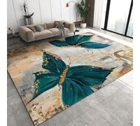 3D Printed Carpet Cute Kids Room Decor Carpets Child Play Crawl Area Rugs Soft Animals Butterflies Flowers - Polyester Soft Touch Easy Clean - For Sofa Mat Door Mat Kitchen Bedroom 80 X /3641560638598