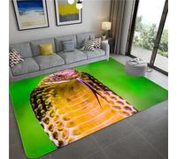 3D Printed Carpet Cute Kids Room Decor Carpets Child Play Crawl Area Rugs Soft Flannel Memory Foam Home Large Mat Animal Snake - Polyester Soft Touch Easy Clean 40 X 60 Cm -9355288690655