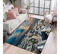3D Printed Carpet Cute Kids Room Decor Carpets Child Play Crawl Area Rugs Soft Flannel Memory Foam Home Large Mat Urban Architectural Landscape - Polyester Soft Touch Easy Clean 80 X 160-604203833782