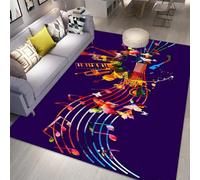 3D Printed Carpet Cute Kids Room Decor Carpets Child Play Crawl Area Rugs Soft Flannel Memory Foam Home Large Mat Musical Instrument Symbols - Polyester Soft Touch Easy Clean 140 X 200-9599063852618
