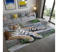 3D Printed Carpet Cute Kids Room Decor Carpets Child Play Crawl Area Rugs Soft Wild Animal Tiger - Polyester Soft Touch Easy Clean - For Sofa Mat Door Mat Kitchen Bedroom 100 X 200 Cm /8577182920690