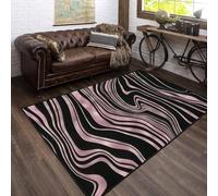 3D Printed Carpet Learn Abstract Zebra Pattern Child Bedroom Play Mat Flannel Memory Foam Large Area Rug For Living Room Non-Slip Kids Girl Boy Room Play Crawl Floor Mat 80 X 160 Cm -2487760236401