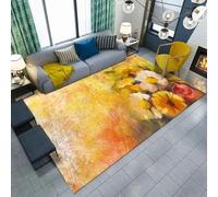 3D Printed Carpet Learn Plant Rose Child Bedroom Play Mat Flannel Memory Foam Large Area Rug For Living Room Non-Slip Kids Girl Boy Room Play Crawl Floor Mat 40 X 60 Cm -371309226950