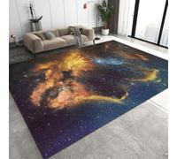 3D Printed Carpet Learn Universe Outer Space Landscape Child Bedroom Play Mat Flannel Memory Foam Large Area Rug For Living Room Non-Slip Kids Girl Boy Room Play Crawl Floor Mat 60 X 90-7726514519390