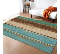 3D Printed Carpet Vintage Wooden Board Child Bedroom Play Mat Flannel Memory Foam Large Area Rug For Living Room Non-Slip Kids Girl Boy Room Play Crawl Floor Mat 120 X 160 Cm Easy Clean /5212744494434